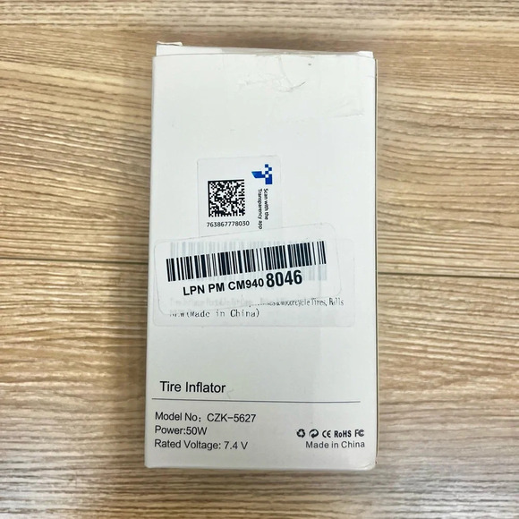 CZK-5627 Tire Inflator Portable Air Compressor 150PSI Portable Air Pump - Picture 3 of 6